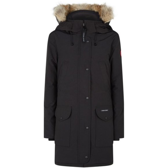 Canada Goose Jackets & Blazers - Canada Goose black Trillium padded parka with detachable hood with fur trim